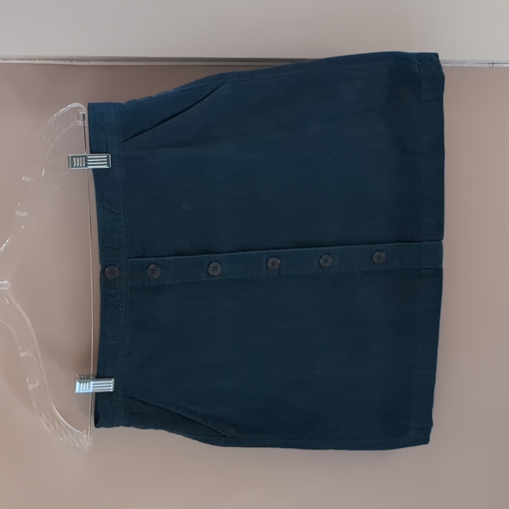 NWT JCrew Corduroy Mini Skirt, Teal, Size 8